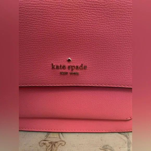 Kate Spade ♠️ -EUC-Remi Flap Pink Shoulder/Crossbody Bag w/Chain Strap PRISTINE